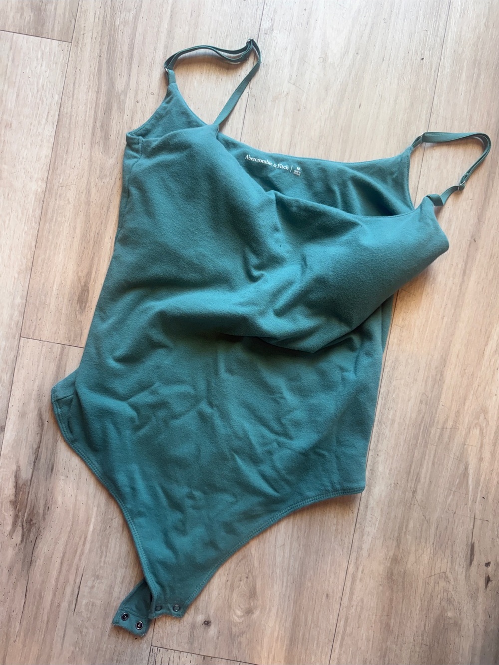 Abercrombie & Fitch Teal Green padded tank bodysuit